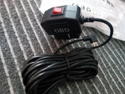 Kabel z przełącznikiem OBD z USB Mini Micro 5PIN 5V 3A, 3,5m do kamery sam.