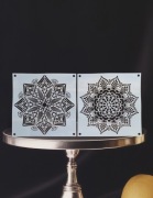 2 szt Szablon , malarski, DIY, tynku ozdobnego, scrapbookingu - Nr 42