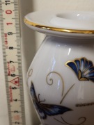 Porcelanowy świecznik w motyle, biały, stan bardzo dobry