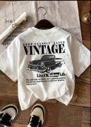 Bluzka biała, męska vintage 