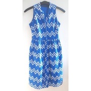 Karen Millen sukienka 100% bawełny z haftem angielskim w kwiaty  