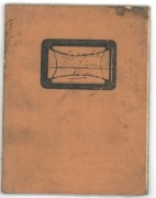 Zeszyt sprzed wojny do fizyki 1933 r. - z mapą Polski z tyłu