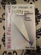What People Wany. The concept od utility from Bentham to Game Theory 