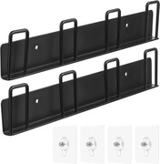 2 szt uchwytów na filiżanki ścienny haczyki na kubki z 4 haczykami czarne