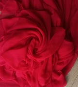 Tkanina czerwony szyfon na odzież dekorację 