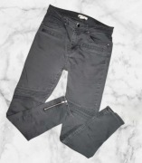 Szare spodnie dżinsowe rurki rozmiar S / H&M