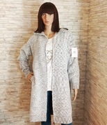 Bardzo mięciutki i cieplutki długi sweter z suwakiem!!!