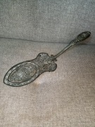 Stara łopatka do tortu melchior posrebrzany secesja 30 cm 