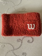 Frotki Wilson model Wristband vintage lata 90 czerwone opaski na nadgarstek