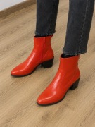Czerwone botki cowboy western 39 modne fashion Even&Odd