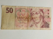Sprzedam banknot Czechy 50 koron 1997r. św. Agnieszka Czeska