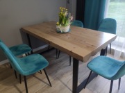 Stół stolik nakastlik z bali loft szczotkowany 