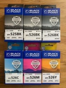 Tusze Black Point BPC-525BKx1, BPC-526BKx2, BPC-526C/M/Y kpl. CENA ZA 6SZT.