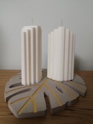 Świeca sojowa trapezowa naturalna prezent upominek