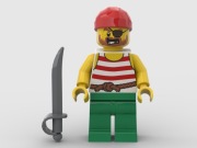 LEGO 10320 Pirat z szablą pi190, 10320, 40597, 31387