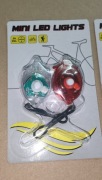 2 Mini lampki rowerowe LED 