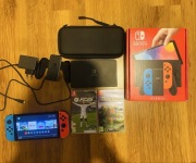 Nintendo Switch OLED + 2 gry