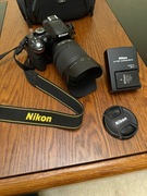 Lustrzanka NIKON D5200 +Obiektyw Nikkor 18-105VR Stan idealny *1-właściciel