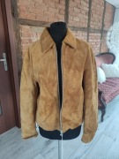 Kurtka Zara zamsz skóra naturalna S