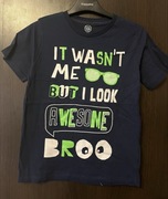 T-shirt granatowy 152 Cool Club krótki rękaw