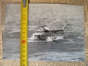 Fotografia PRL LWP śmigłowiec ratownictwo morskie wojsko zdjęcie 
