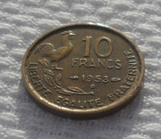 Francja IV. Republika 10 franków francs 1953 B KM# 915 Kogut galijski