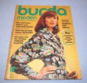 Burda Moden 10/1972 + wykroje Vintage Moda szycie krawiectwo