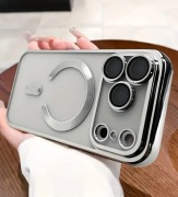 Stylowe Etui na telefon IPhone 17 Pro Srebrzysty Szary