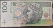 100 złotych. Seria YM 7261474