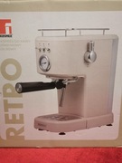 Nowy kolbowy ekspres ciśnieniowy Bergner Retro 1100 W beżowy BG-51155-GY-PL