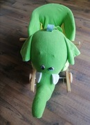 Bujak jeździk drewniany zielony słonik