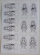 118 2 x 2 Wycinanki do sklejania Star Wars Szturmowiec + AT-AT