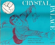 Program Crystal Palace Londyn - Manchester City 1972.01.22