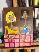 Obraz ręcznie malowany akryl na płótnie