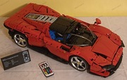 Klocki Lepin Ferrari Daytona SP3 - odpowiednik Lego Technic 42143 pilot LED