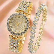 Luksusowy komplet | Styl glamour | Stal nierdzewna | Idealny na prezent 