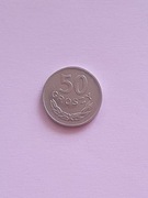 50 Groszy. MN . Moneta obiegowa z roku 1949. Stan  - bardzo dobry .