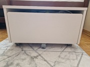 Skrzynia/ biały pojemnik na kółkach SLAKT na zabawki IKEA  