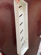 Biała aluminiowa półka łazienkowa ścienna 40 cm 