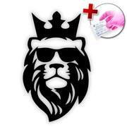 NAKLEJKA NA SAMOCHÓD AUTO LAPTOP - LION KING, KRÓL LEW