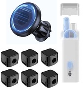 Zestaw AutoGrip PRO – uchwyt + czyścik 7w1 + 6 organizerów kabli