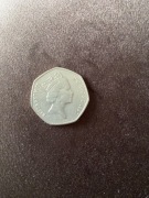 Fifty pence 1997 Elizabeth II moneta