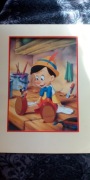 Rzadka, I-wsza Litografia Disney Store Pinocchio z 1993r. 42x31cm 