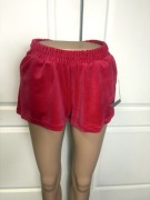 Spodenki damskie welurowe różowe wysoki stan kieszenie S/M nowe