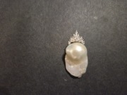 Zawieszka perła barokowa słodkowodna duża S925 NOWA