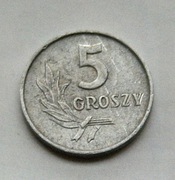 5 groszy 1965 najrzadszy rocznik   Stan !!  Wyprzedaż 