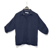 Koszula Elegancka Luźna Wiskoza Granatowa Big Star |R. S/M