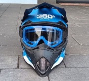 Kask motocyklowy dziecięcy Cross Enduro 360° XXS