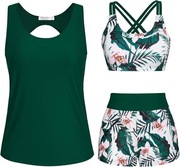 Tankini strój kąpielowy 3-częściowy nowy rozmiar XXXL 46 