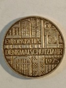 Niemcy 5 marek 1975r.Europejski Rok Ochrony Zabytkow Ag.11,2g. 29mm.F.